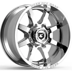 GEAR OFF ROAD 762C PIVOT 20X10 GLOSS BLACK/MILLED ACCENTS